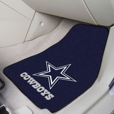 Dallas Cowboys 2 pc Carpet Car Mat Set 17"x27" 