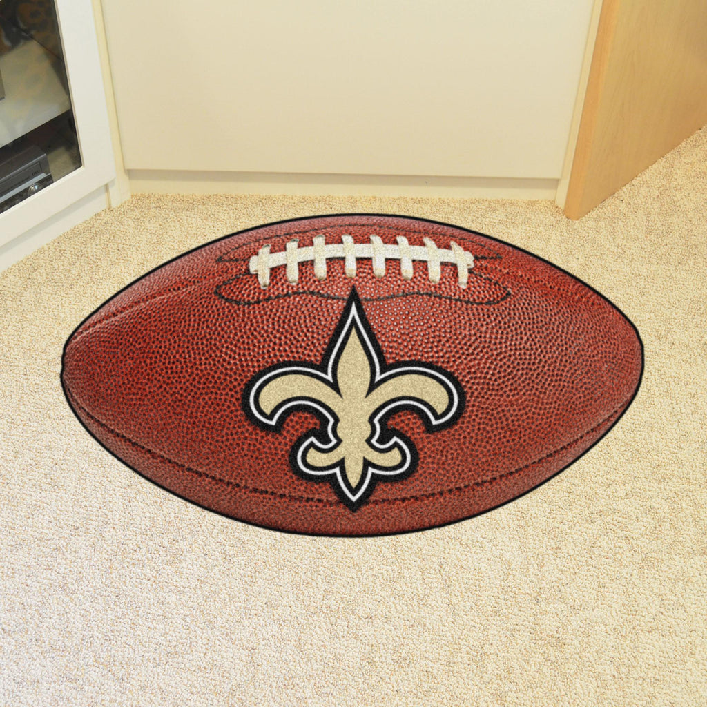 New Orleans Saints Football Mat 20.5"x32.5" 