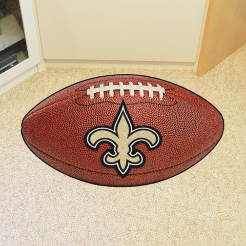New Orleans Saints Football Mat 20.5"x32.5" 