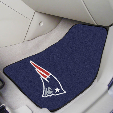 New England Patriots 2 pc Carpet Car Mat Set 17"x27" 