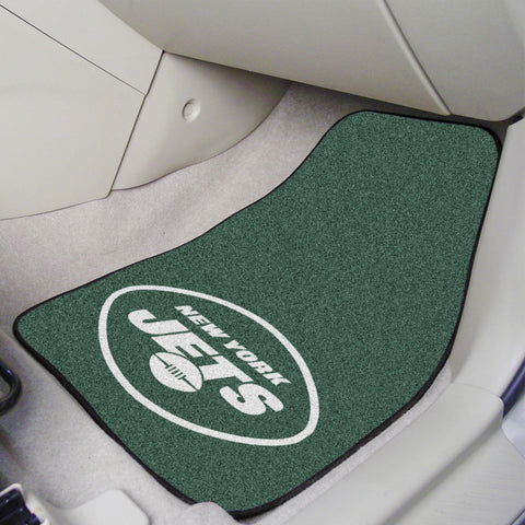 New York Jets 2 pc Carpet Car Mat Set 17"x27" 