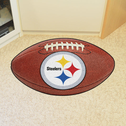 Pittsburgh Steelers Football Mat 20.5"x32.5" 