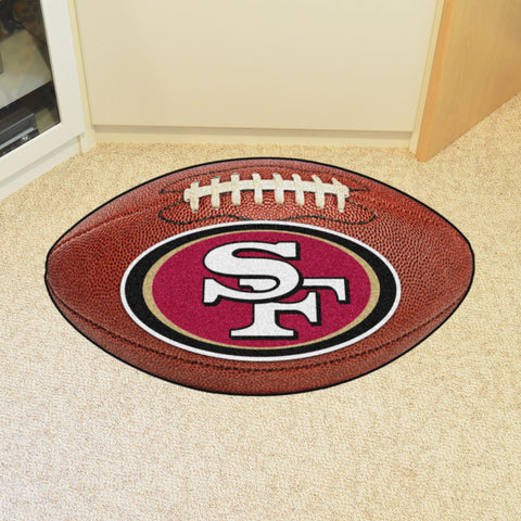 San Francisco 49ers Football Mat 20.5"x32.5" 