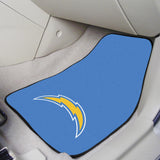 Los Angeles Chargers 2 pc Carpet Car Mat Set 17"x27" 