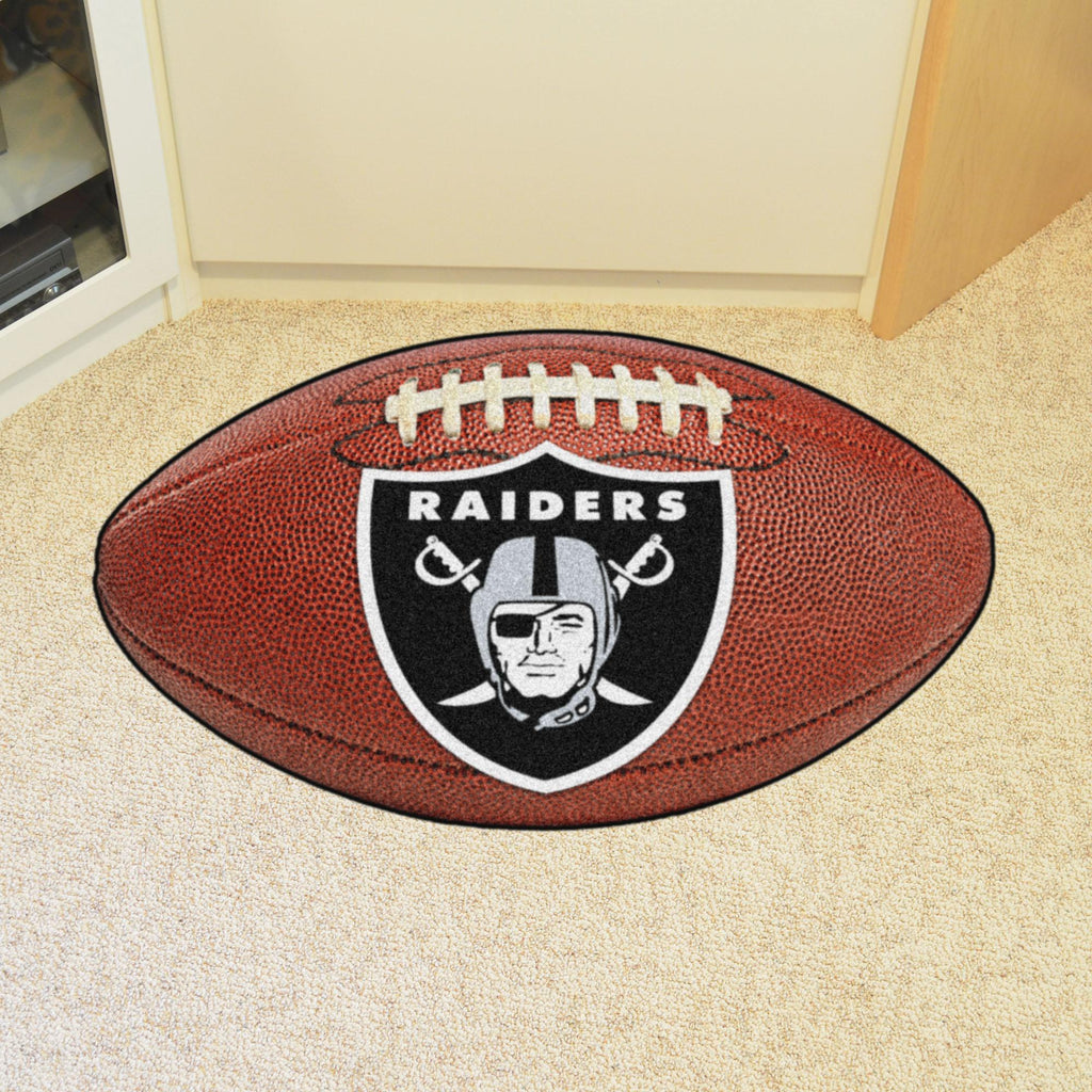 Las Vegas Raiders Football Mat 20.5"x32.5" 