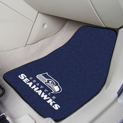 Seattle Seahawks 2 pc Carpet Car Mat Set 17"x27" 