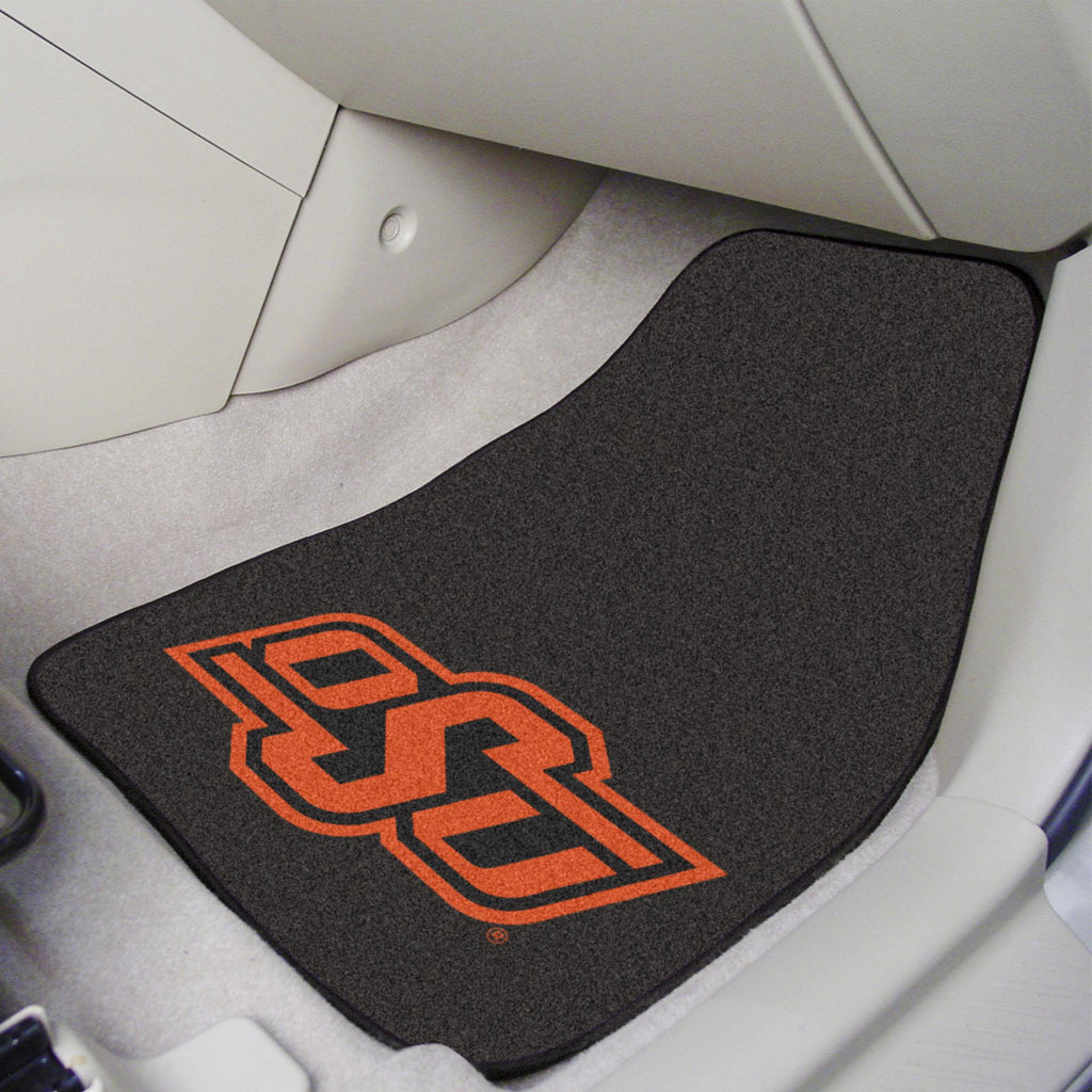 Oklahoma State Cowboys 2 pc Carpet Car Mat Set 17"x27" 