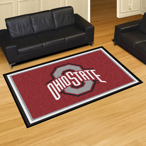 Ohio State Buckeyes 5x8 Rug 59.5"x88" 