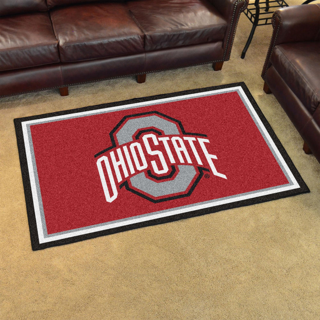 Ohio State Buckeyes 4x6 Rug 44"x71" 