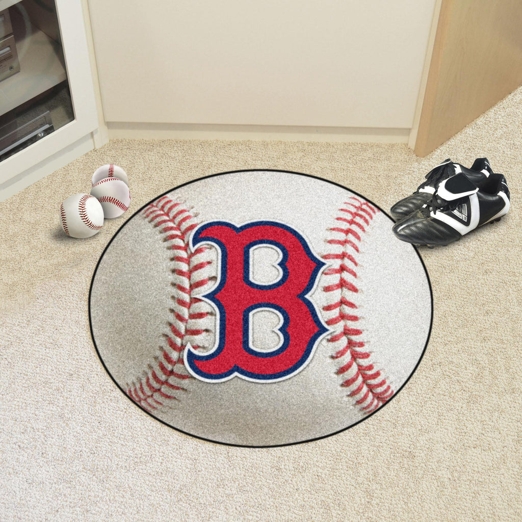 Boston Red Sox Baseball Mat 27" diameter 