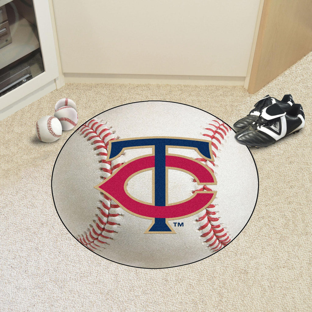 Minnesota Twins Baseball Mat 27" diameter 