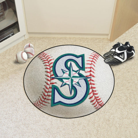 Seattle Mariners Baseball Mat 27" diameter 