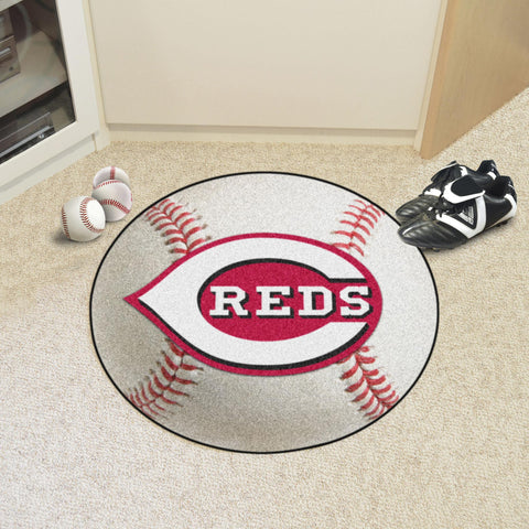 Cincinnati Reds Baseball Mat 27" diameter 