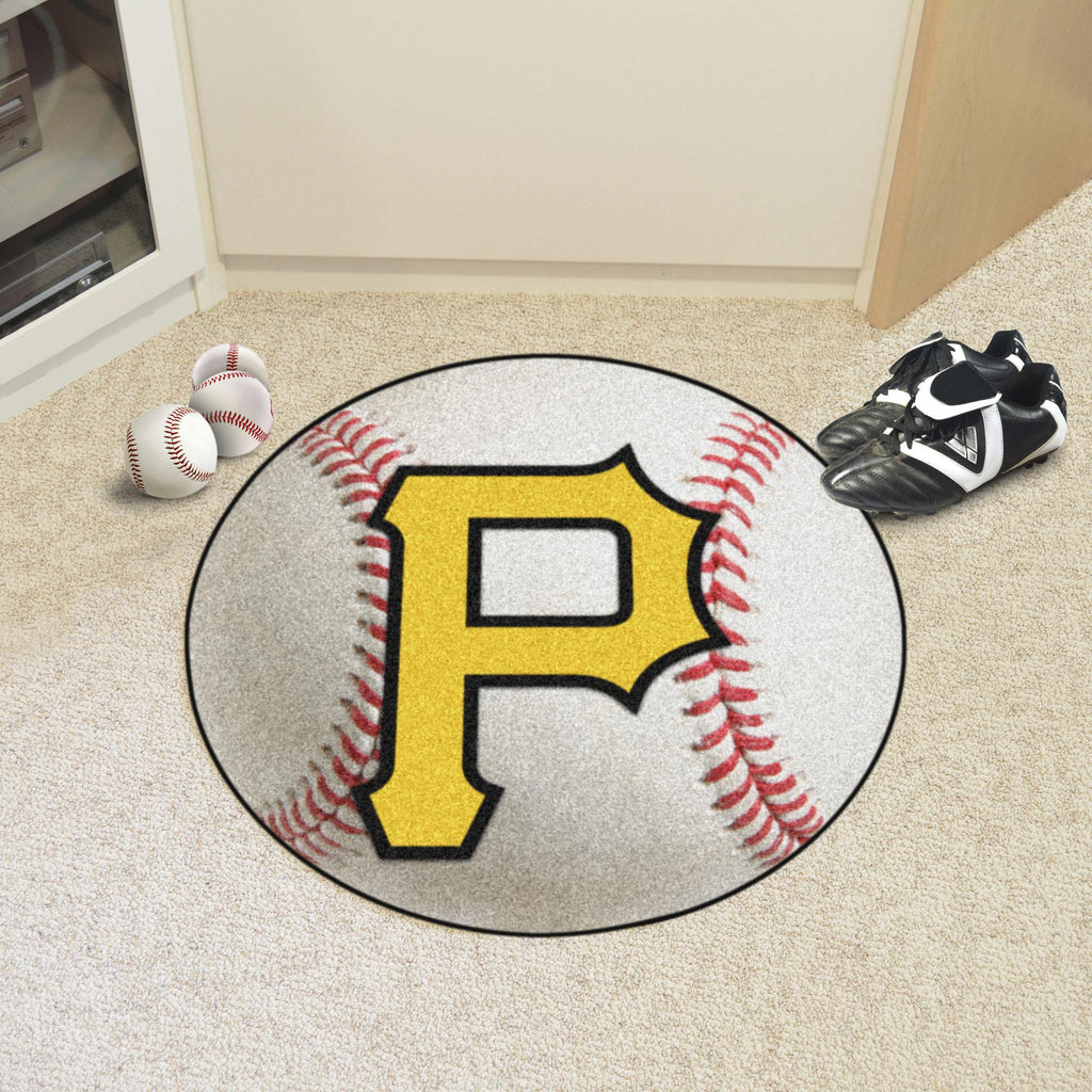 Pittsburgh Pirates Baseball Mat 27" diameter 