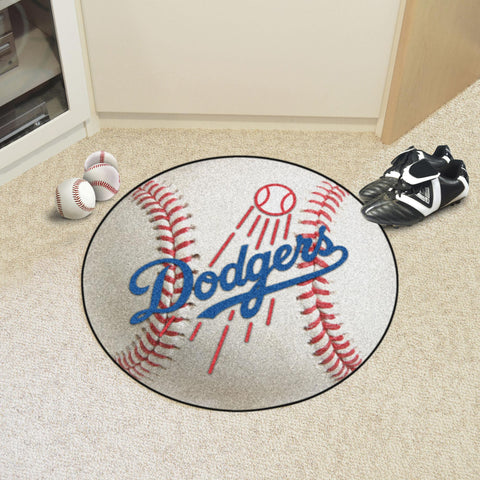 Los Angeles Dodgers Baseball Mat 27" diameter 