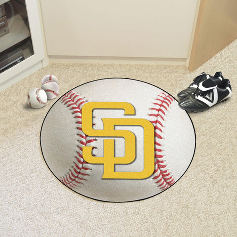 San Diego Padres Baseball Mat 27" diameter 