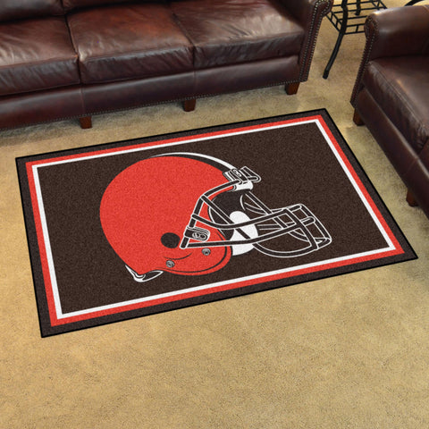 Cleveland Browns 4x6 Rug 44"x71" 