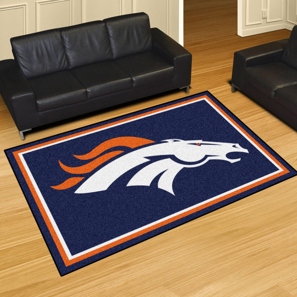 Denver Broncos 5x8 Rug 59.5"x88" 