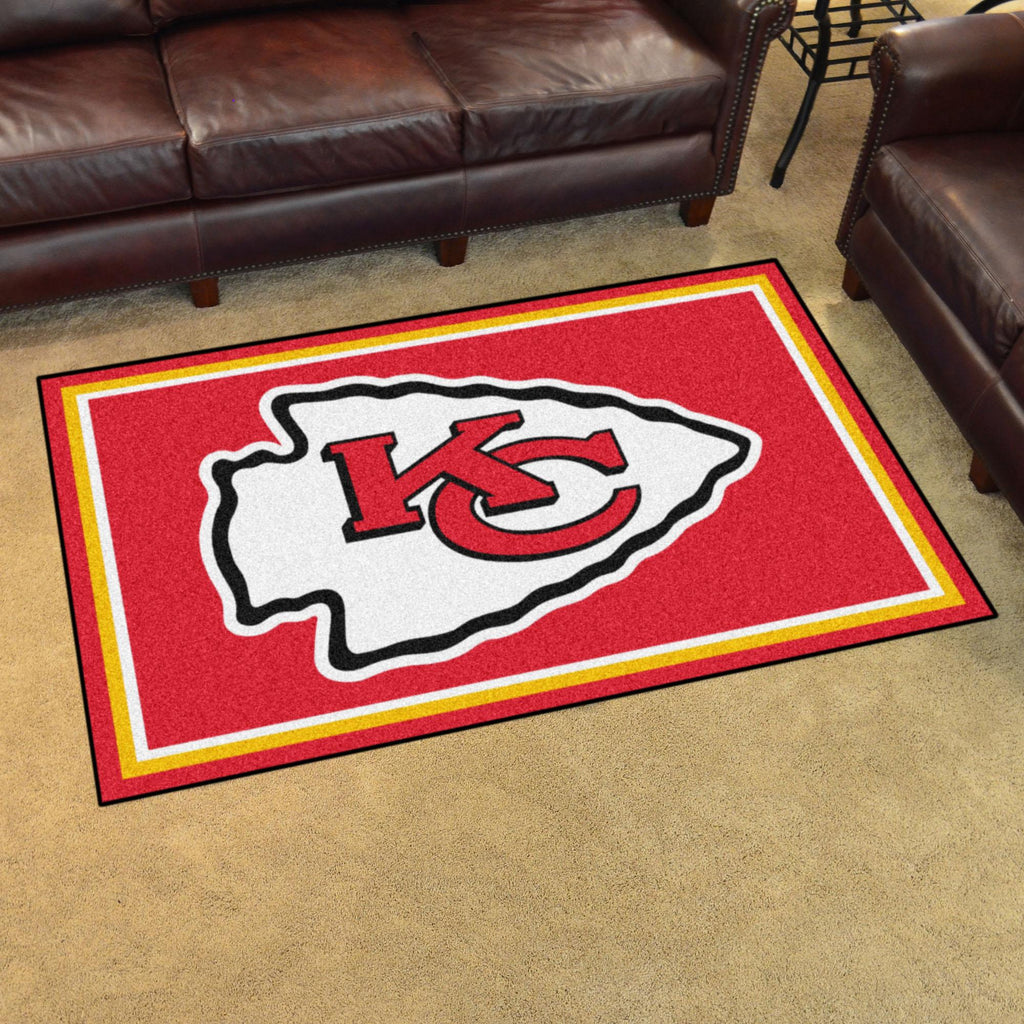 Kansas City Chiefs 4x6 Rug 44"x71" 