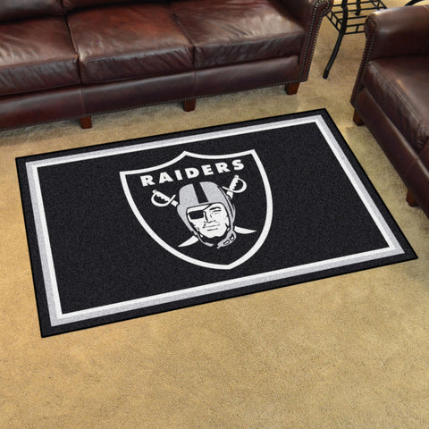 Las Vegas Raiders 4x6 Rug 44"x71" 