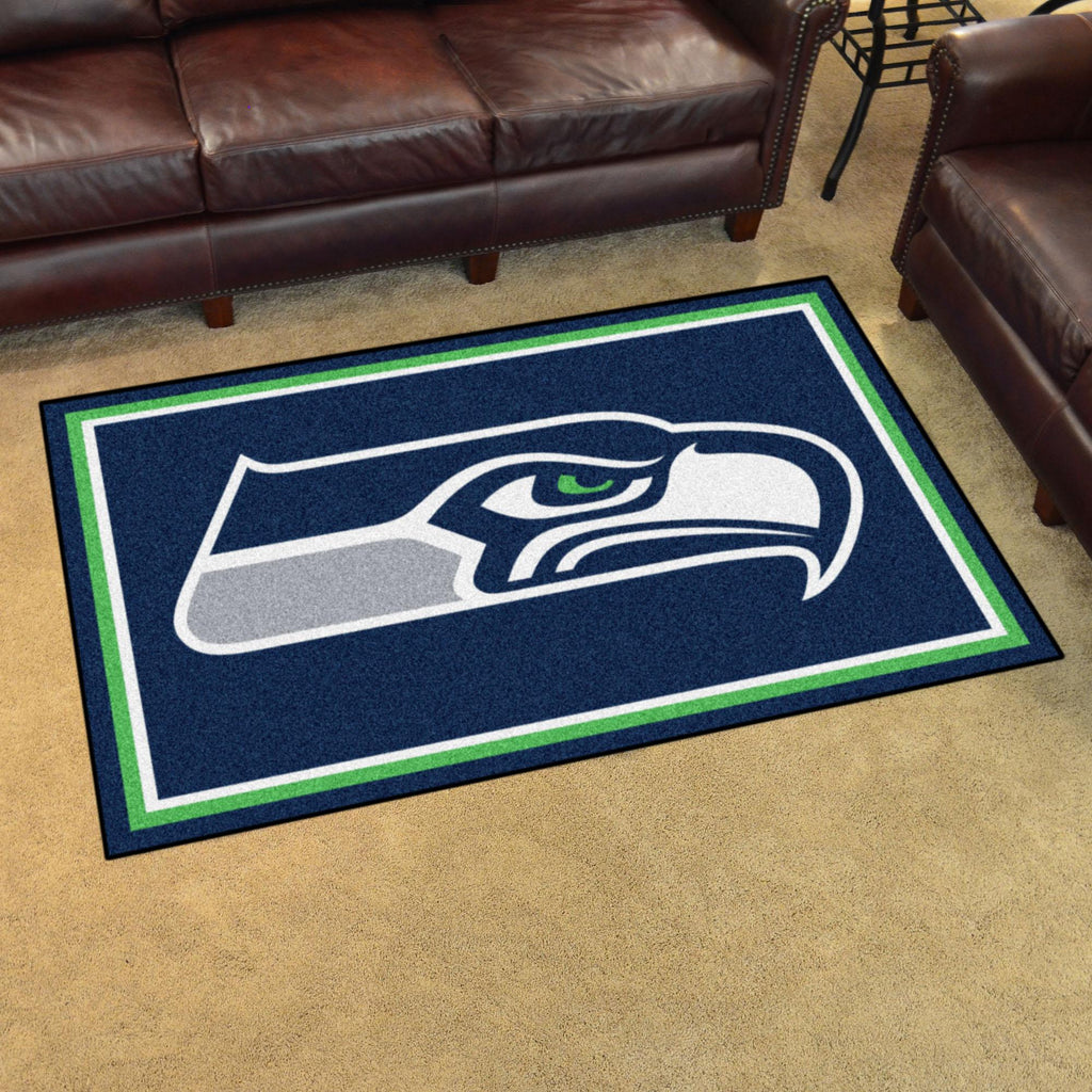 Seattle Seahawks 4x6 Rug 44"x71" 