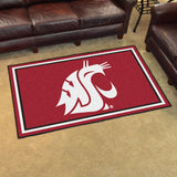 Washington State Cougars 4x6 Rug 44"x71" 