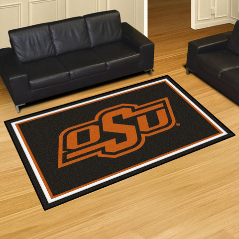 Oklahoma State Cowboys 5x8 Rug 59.5"x88" 