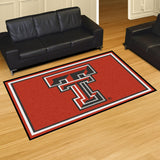 Texas Tech Red Raiders 5x8 Rug 59.5"x88" 