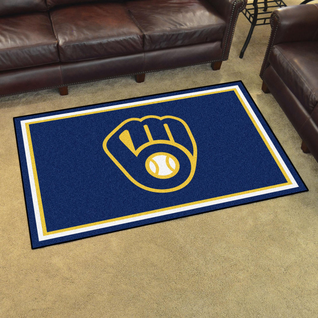 Milwaukee Brewers 4x6 Rug 44"x71"