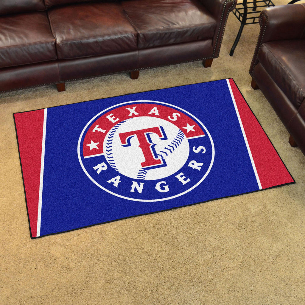Texas Rangers 4x6 Rug 44"x71" 