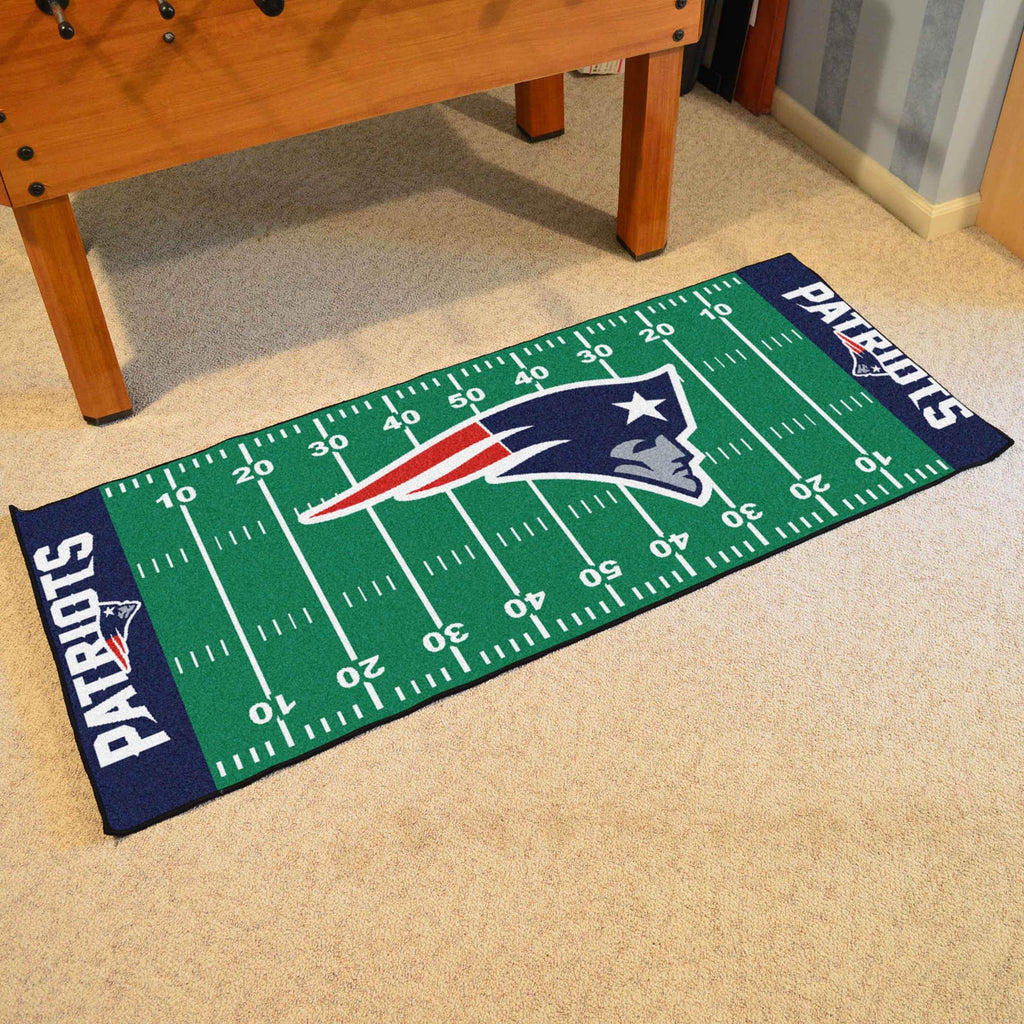 New England Patriots Football Field Runner 30"x72" 