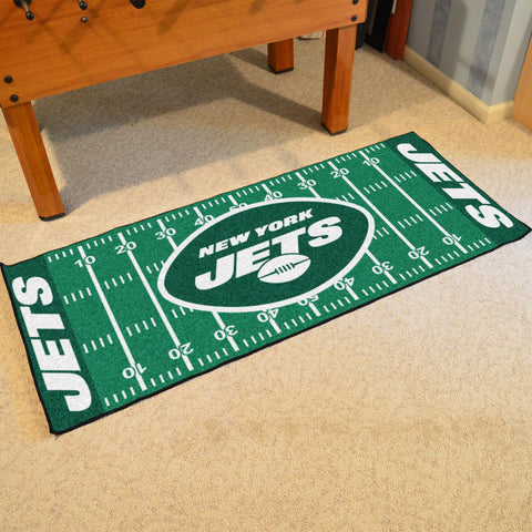 New York Jets Football Field Runner 30"x72" 
