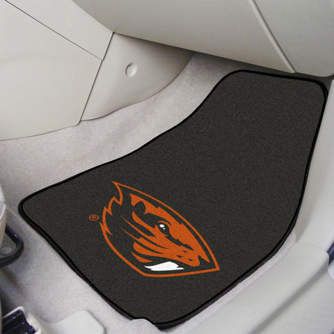 Oregon State Beavers 2 pc Carpet Car Mat Set 17"x27" 