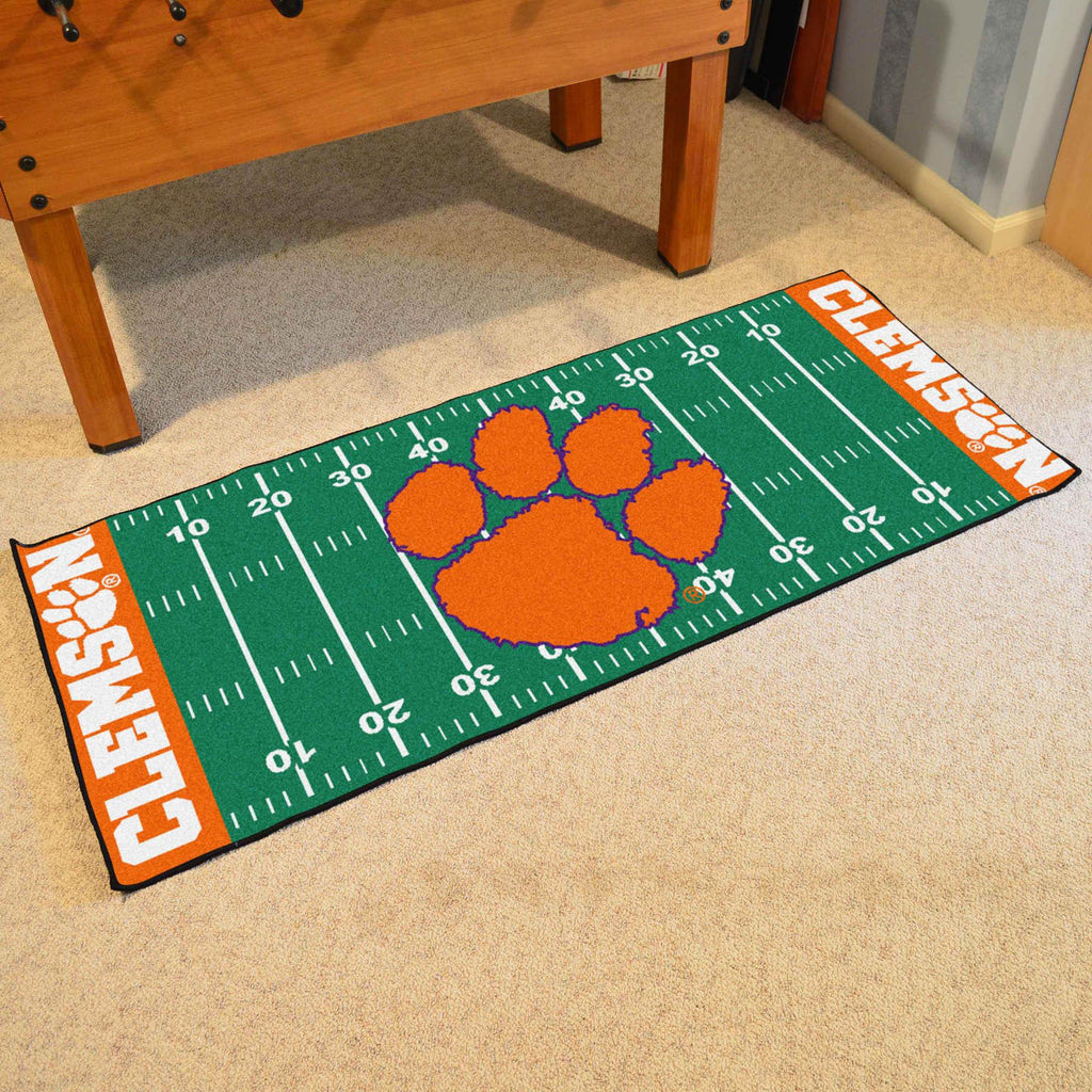 Clemson Tigers Football Field Runner 30"x72" 