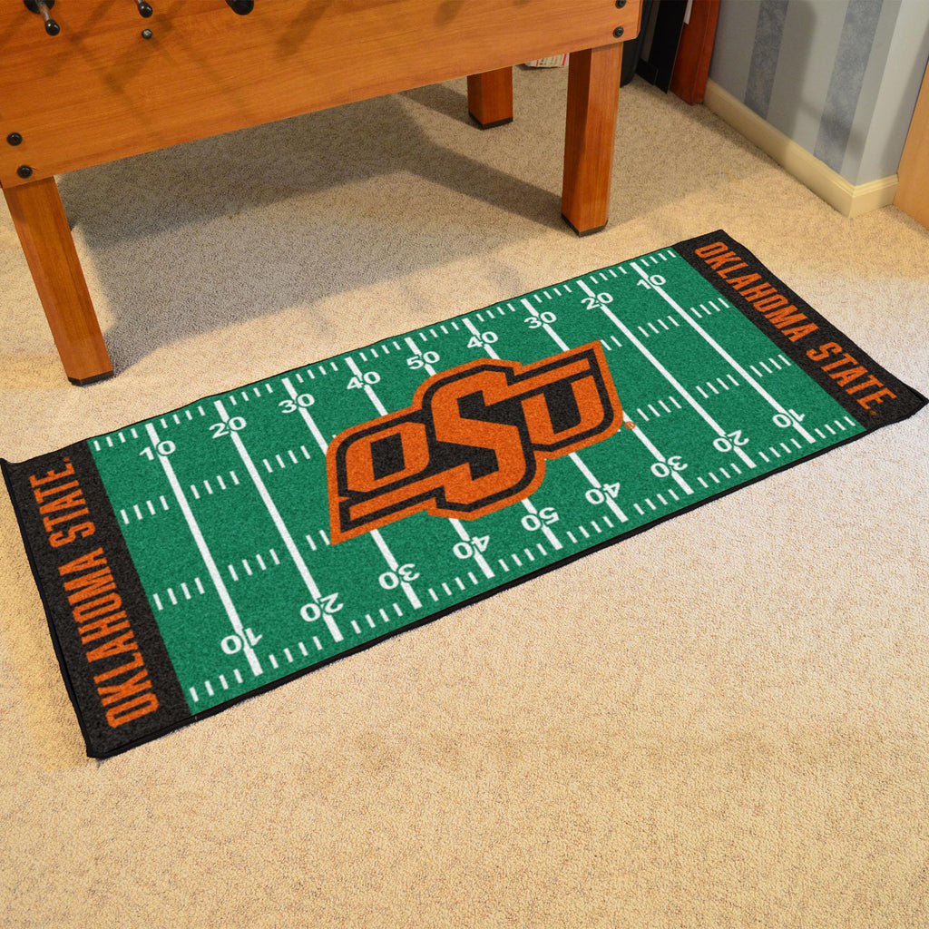 Oklahoma State Cowboys Football Field Runner 30"x72" 