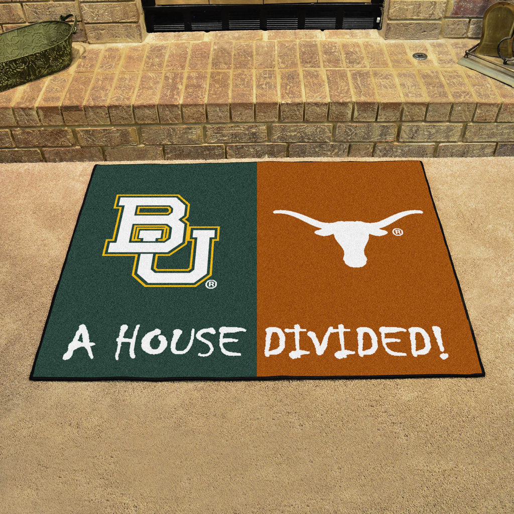 Baylor - Texas House Divided Rug 33.75"x42.5"
