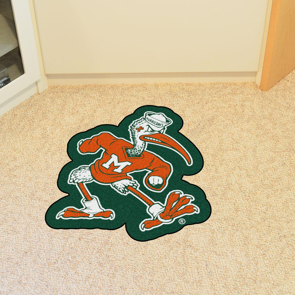 Miami Hurricanes Mascot Mat 31" x 30" 