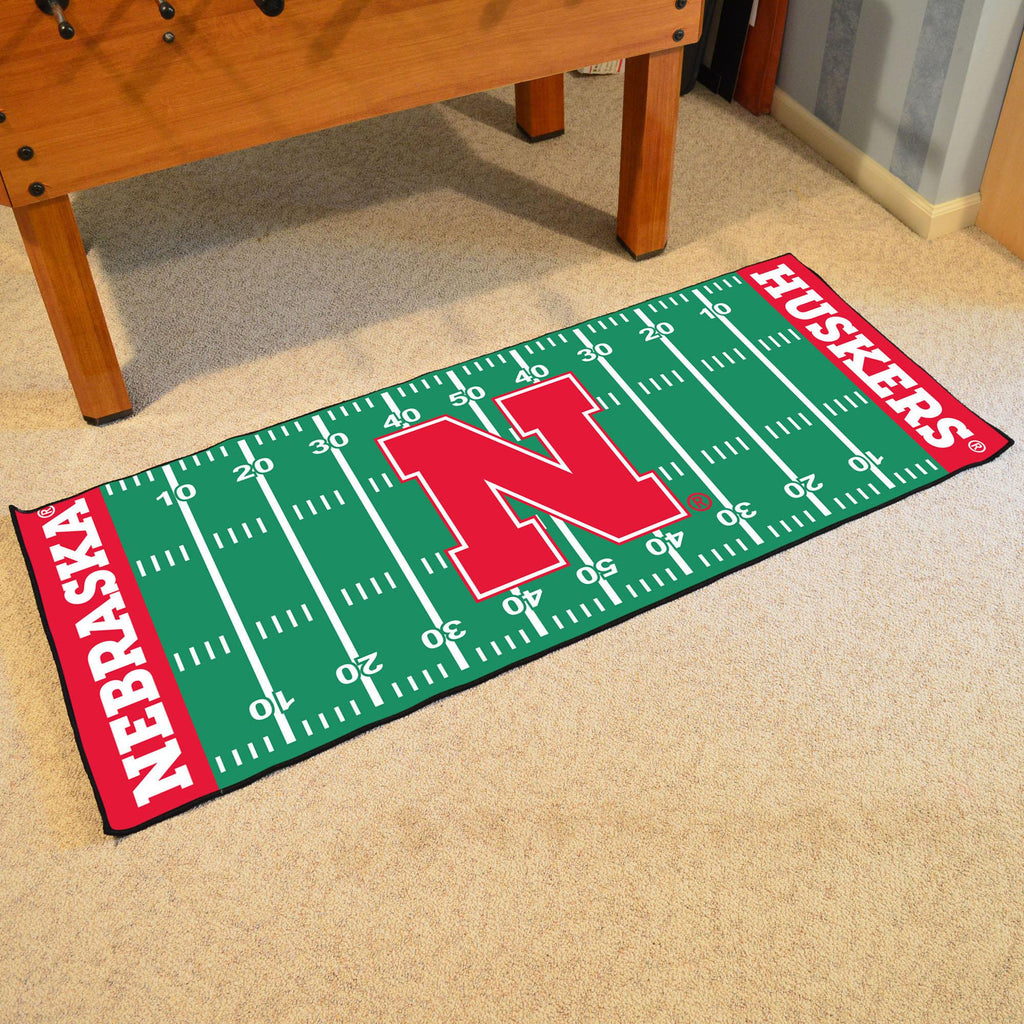 Nebraska Cornhuskers Football Field Runner 30"x72"