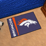 Denver Broncos Uniform Starter Mat 19"x30" 