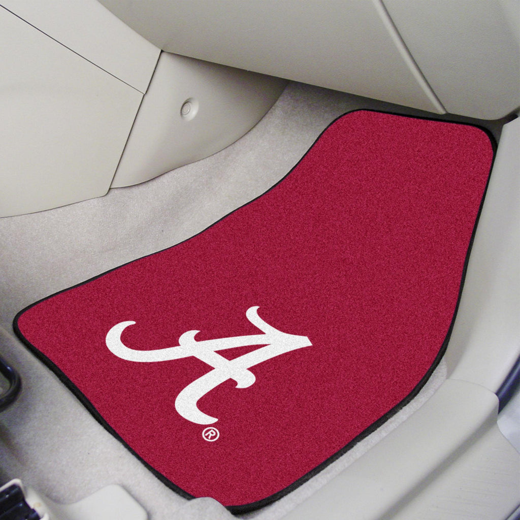 Alabama Crimson Tide 2 pc Carpet Car Mat Set 17"x27" 