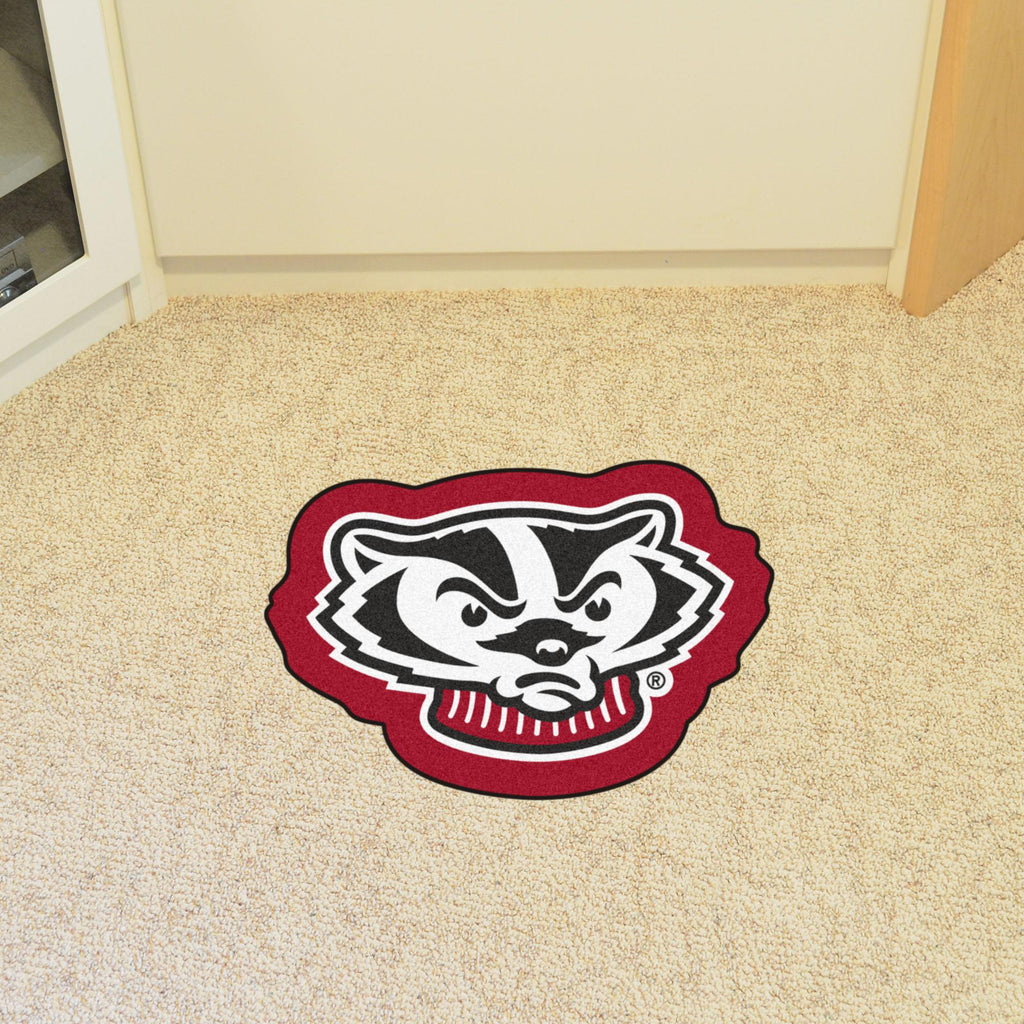 Wisconsin Badgers Mascot Mat 40.3" x 28.1" 