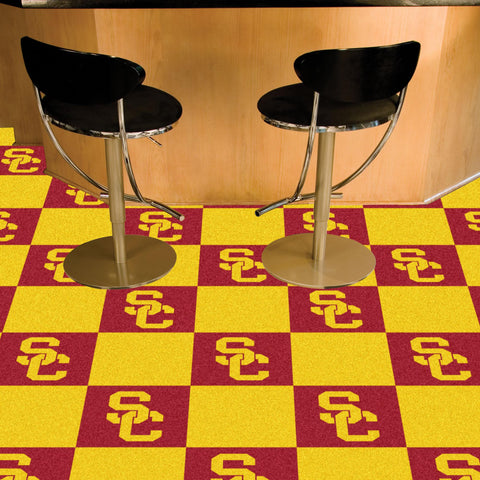 USC Trojans Team Carpet Tiles 18"x18" tiles 