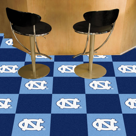 North Carolina Tar Heels Team Carpet Tiles 18"x18" tiles 