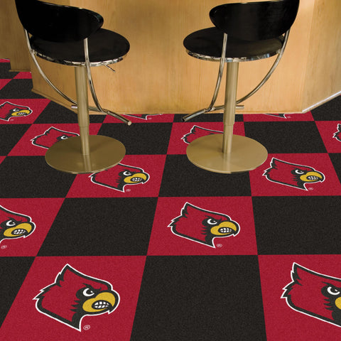 Louisville Cardinals Team Carpet Tiles 18"x18" tiles 