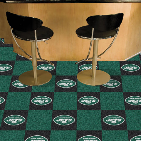 New York Jets Team Carpet Tiles 18"x18" tiles 