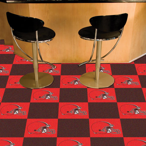Cleveland Browns Team Carpet Tiles 18"x18" tiles 