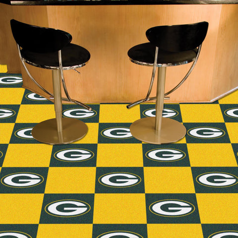 Green Bay Packers Team Carpet Tiles 18"x18" tiles 