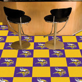 Minnesota Vikings Team Carpet Tiles 18"x18" tiles 