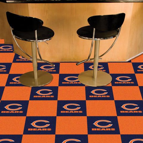 Chicago Bears Team Carpet Tiles 18"x18" tiles 