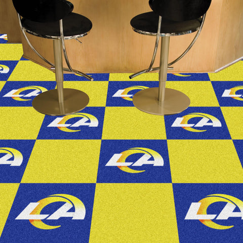 Los Angeles Rams Team Carpet Tiles 18"x18" tiles 